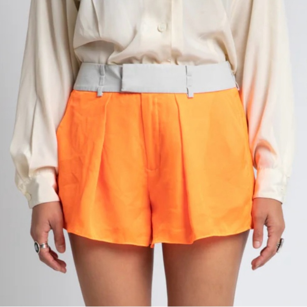 HELMUT LANG Neon Orange Shorts